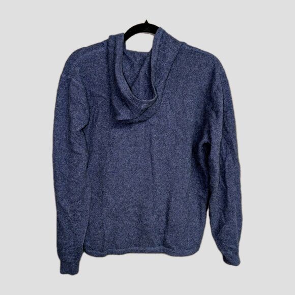 Johnnie O Sweater Men's Large Blue Soft Cashmere Hoodie Wake Hooded $398 MSRP - Picture 2 of 12